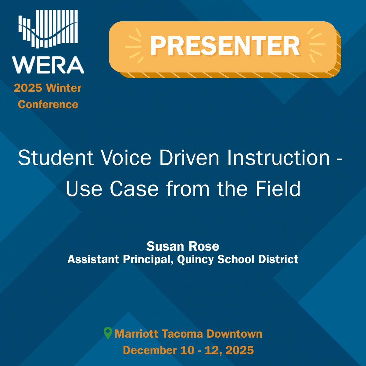 WERA - Student Voice Driven Instruction - Use Case from the Field - Winter Conference Dec 2025